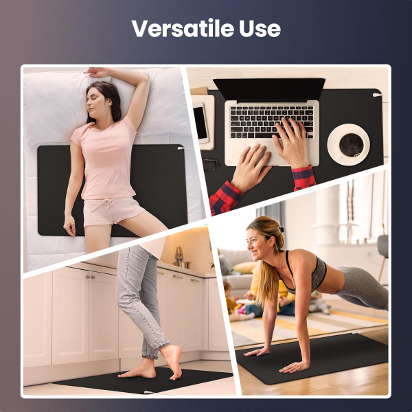 Grounding Mat – Multi-Purpose Grounding Pad for Sleep, Foot Therapy, Yoga & Wellness (35.4” x 23.6” / 90 cm x 60 cm) - Image 6