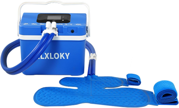 2.0 Cold Therapy Ice Machine – Shoulder & Hip Ice Therapy System with Quiet Pump & Adjustable Flow