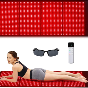 TROPOW Infrared Red Light Therapy Pad – 67” x 24” Full-Body Infrared Heating Pad with 1440 LEDs, Dual-Wavelength Red & Near-Infrared Light for Pain Relief & Recovery