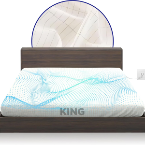 Grounding Sheets – Organic Cotton & Silver Fiber Earthing Bed Sheets for Sleep & Wellness (King & Queen Sizes, White)