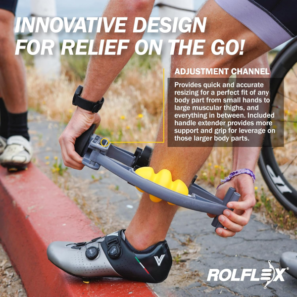Rolflex Arm & Leg Massager – Forearm & Calf Roller for Tennis Elbow, Golfer’s Elbow, Carpal Tunnel & Tendonitis Relief - Image 3