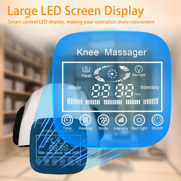 Pro+ 4-in-1 Cordless Knee Massager – Red Light, Heat & Vibration Therapy for Pain Relief - Image 7