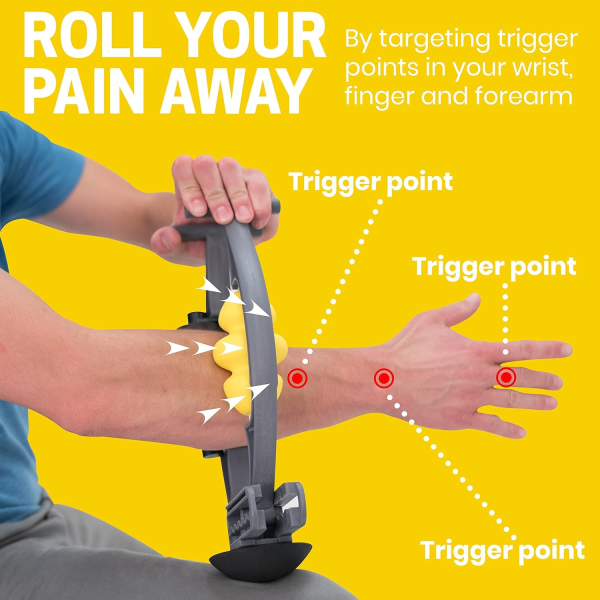 Rolflex Arm & Leg Massager – Forearm & Calf Roller for Tennis Elbow, Golfer’s Elbow, Carpal Tunnel & Tendonitis Relief - Image 8