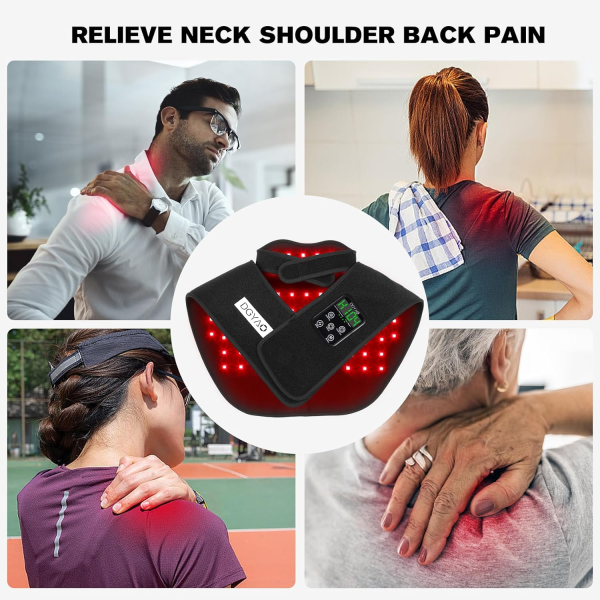 Cordless Red Light Therapy Wrap – Infrared & Near-Infrared LED Device for Shoulder & Neck Pain Relief (Portable & Adjustable) - Image 7