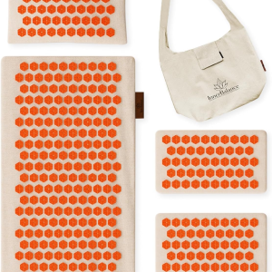 Inner Balance Acupressure Mat & Pillow Set – Natural Coconut Fiber & HIPS Plastic for Full-Body Relief