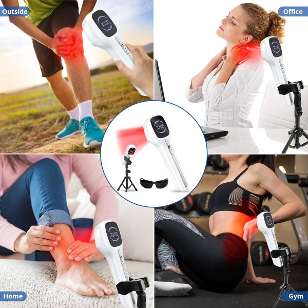 Handheld Red Light Therapy Device – Infrared Pain Relief for Joints, Muscles & Pets with Adjustable Power & Timer - Image 4