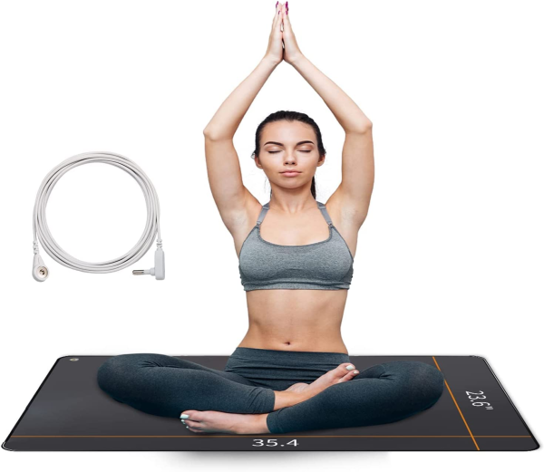 Grounding Mat – EMF Recovery & Sleep Assist for Foot Therapy, Yoga & Energy Balance (35.4” x 23.6”)