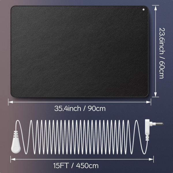 Grounding Mat – Multi-Purpose Grounding Pad for Sleep, Foot Therapy, Yoga & Wellness (35.4” x 23.6” / 90 cm x 60 cm) - Image 4