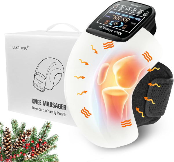 Pro+ 4-in-1 Cordless Knee Massager – Red Light, Heat & Vibration Therapy for Pain Relief