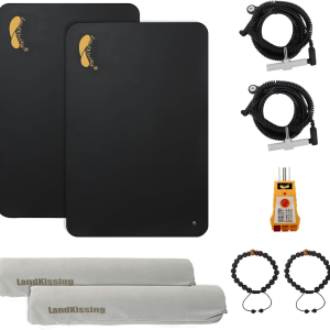 Grounding Mat Kit – 2-Pack Grounding Therapy Mats for Sleep, Stress & Inflammation Relief (24” x 16”)