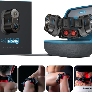 MOVE+ Pro Red LED Light Therapy – Hands-Free Infrared Device for Joint & Muscle Pain Relief (Portable & Adjustable)