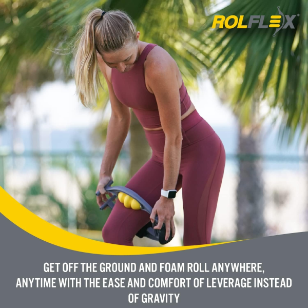 Rolflex Arm & Leg Massager – Forearm & Calf Roller for Tennis Elbow, Golfer’s Elbow, Carpal Tunnel & Tendonitis Relief - Image 5