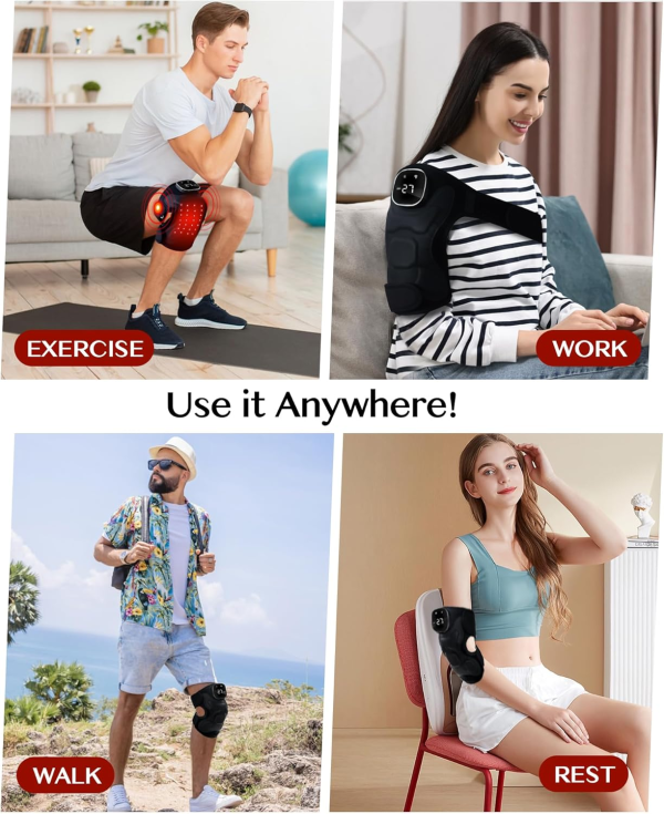 Wireless Red Light Therapy Knee Brace – Infrared & Massage for Joint Pain Relief (660nm & 850nm) - Image 6