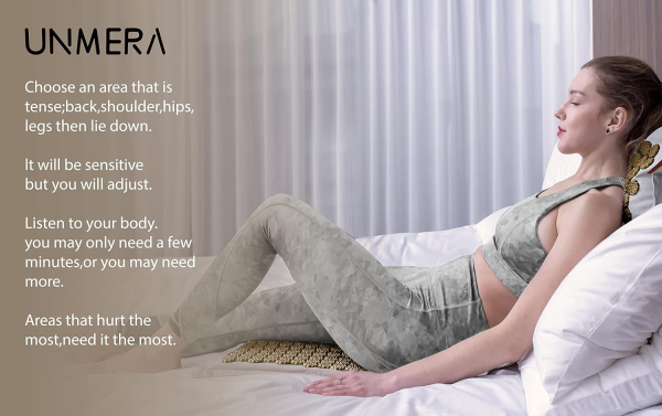 UNMERA Premium Acupressure Mat & Pillow Set – Natural Linen & Coconut Fiber for Pain & Stress Relief - Image 5